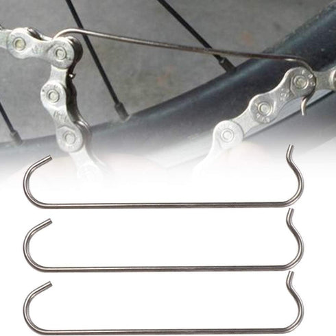 3 Pcs Stainless Steel Bicycle Chain Hooks, Bike Chain Repair Aid Tool Bike Chain Joint Hook Bike Chain Connecting Accessories...