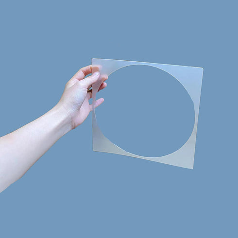 5PCS Circle Donts Stencils Reusable Painting Plastic Art Craft Templates on Wood Wall Fabric Paper Home Décor DIY 4" to 12"for DIY Painting Card M...