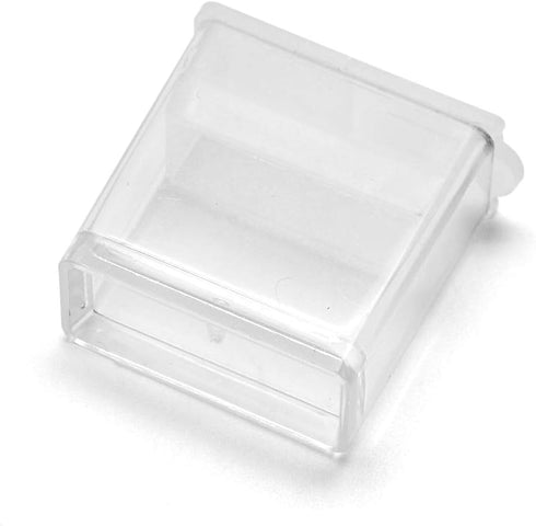 FASHEWELRY 20Pcs 1x1” Plastic Flip Top Seed Bead Small Storage Containers Diamond Painting Box Rectangle Transparent Box Organizers for 5D Embroid...
