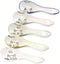 5pcs Ceramic Soup Spoons Lucky Cat Hand Painted Dessert Spoons...