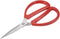 uxcell 6.8 Inch Stainless Steel Scissor for Office Home Cutting, Straight Red Handle...