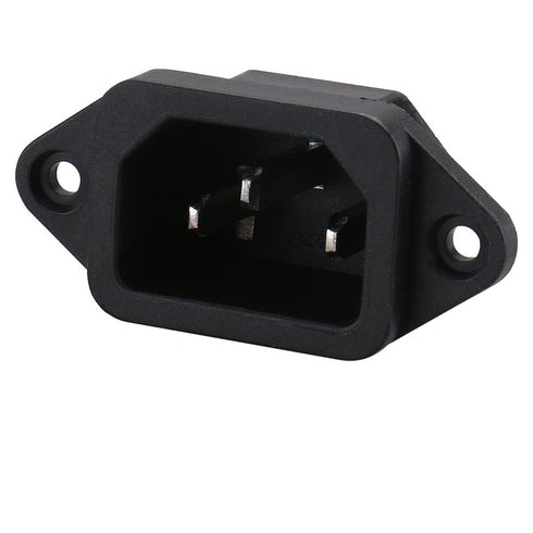 Baomain 3P IEC 320 C14 Male Plug Panel Power Inlet Sockets Connectors AS-05 AC 250V 10A (5PCS)...
