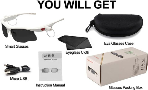 Smart Sport Sunglasses with Unbeatable UV Protection and Wireless Bluetooth 5.0 Perfect Wearable Technology for Outdoor Adventures, Gaming, Hands-...
