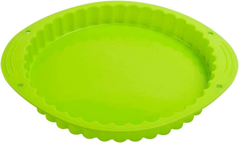 Webake Tart Pan Silicone Pie/Flan Pan 9.5 Inch Quiche Baking Dish Non-Stick Pizza Pie Mold...