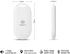 Smart Tag Oval for Apple iOS Devices, Key Tracker, Item Finder, Luggage Tag, Mini Tracker, Replaceable Battery, Easily Track Your Wallet, Bag, Sui...