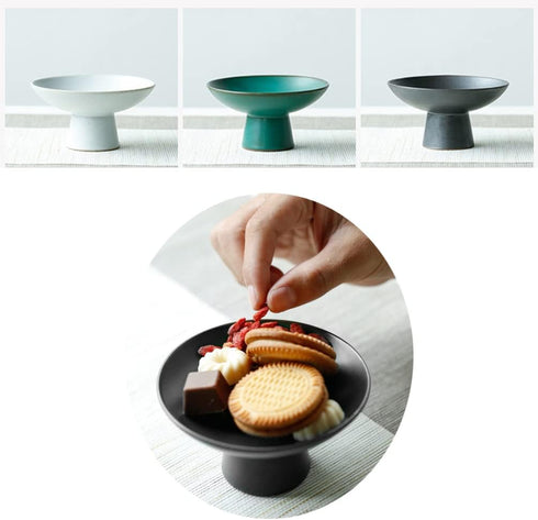 UPKOCH Footed Bowl Japanese Style Bowl Decorative Fruit Dish Holder Dessert Display Stand for Home Flowers Vase Planter...