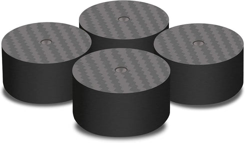 Monosaudio Carbon Fiber Speaker Spike Floor Protectors Speaker Isolation Feet 40x20mm Speaker Spike Floor Protectors Pad Stand for Audio,Speakers,...