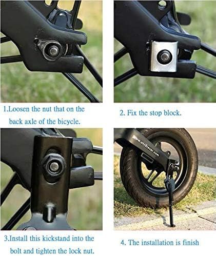Bike Kickstand Bicycle Side Support Stand for 12 14 16 18 Kids Bike (for 16" bike)...