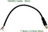 2Pcs DC 7.9mm x 5.5mm 8mm Male Power Wire Supply Repair Solar Laptop 16AWG Pigtail Connector Cable 12V 24V DC 8mm Male Plug to Bare Wire Open End ...