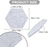 6 Pcs Gray Hexagon Cork Board Bar Strips with 50 Pushpins & Sticky Notes, Self-Adhesive Bulletin Board Strips No Damage for Wall, Felt Pin Board f...
