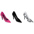 6pack Pink Polka Dot Leopard & Black Ladies Heels Stilettos Shoes Cake and Cupcake Decoration Topper...