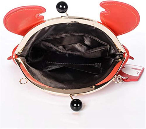 Personalized cartoon style ladies shoulder bag, crab-shaped messenger bag, animal style ladies handbag...