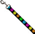 Buckle-Down Pet Leash, Dog Leash, Smiley Face Melted Repeat Black Multi Neon, 6 Feet Long 0.5 Inch Wide...