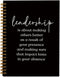 Leadership Definition Notebook Journal for Work Office School,Best Leader Gifts,Employee Gift for Boss,Appreciation Gift for Leader,Thank You Gift...