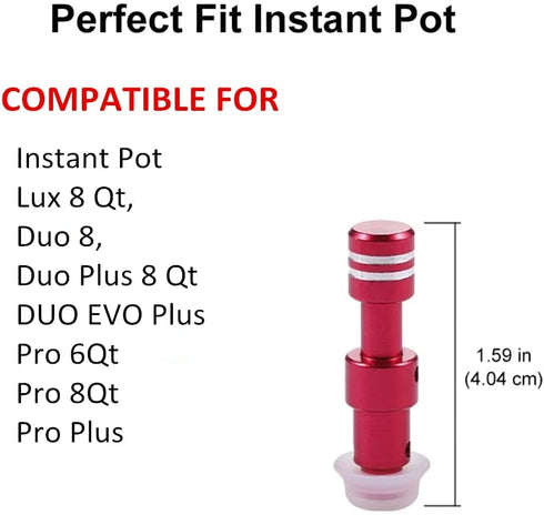 Original Float Valve for Instant Pot Pro 6 Qt 8Qt, Pro Plus, Duo Evo Plus 60, Lux 8 Qt, Duo 8, Duo Plus 8 Qt Replacement Float Valve for Instant P...