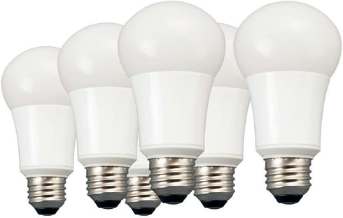 TCP 100 Watt LED Light Bulbs Energy Efficient 14W | A19 Lamp E26 Base Non-Dimmable Daylight 5000 Kelvin, Pack of 6...