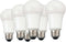 TCP 100 Watt LED Light Bulbs Energy Efficient 14W | A19 Lamp E26 Base Non-Dimmable Daylight 5000 Kelvin, Pack of 6...