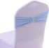 Tvoip 10PCS Chair Cover Stretch Band with Buckle Slider Sashes Bow Wedding Banquet Chair Decoration (Light Blue)...