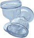 HealthAndYoga™ ChillEyes Transparent Eye Wash Cups for Effective Eye Cleansing - with Storage Container - Eye Shaped Rim, Snug Fit (2 Pcs.)...