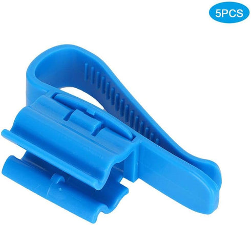 5Pcs/Set Fish Tank Hose Holder Plastic Fish Tank Water Pipe Clamp Fish Tank Water Clip For Fish Tank And Aquarium(blue)...
