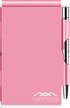 Metal Pocket Notebook, Small Pocket Notepad Aluminum Note Case with Mini Metal Pen and 60-Page Sheets (Fuchsia)...