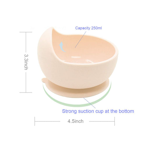 Jakuva Silicone Baby Bowls with Spoon, 2PCS Baby Feeding Set Suction Bowls for Kids Toddlers -BPA Free-Baby Dishes Utensils (Pink & Purple)...