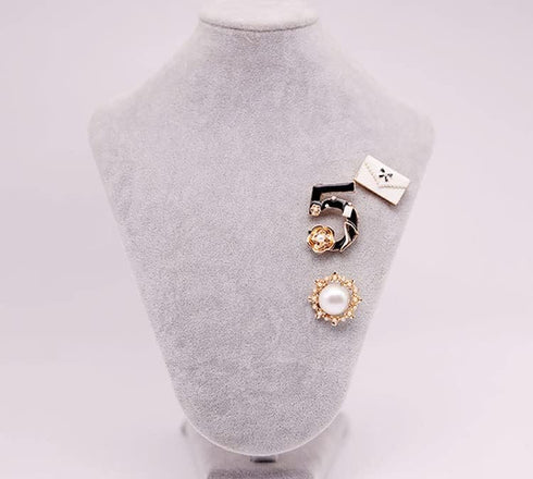 Celebrity Designer Jewelry Brooch Pins,Brooches with Imitation Pearl for Women Fashion...