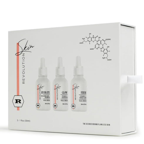 Advanced Anti Aging 3 Super Serum Set - Brighten, Glow and Firm with Peptides, Amino Acids, Niacinamides, Hyaluronic Acid, Vitamin C, Ferulic Acid...