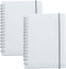 Yansanido 2 Pcs A6 Clear Graph Paper Hardcover Spiral Notebooks Journals Planner 5.7 Inch x 4.1 Inch 160 Pages (80 Sheets) Thick Paper (Grid 2 Pcs...