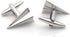 Paper Plane Style Silver Cufflinks...