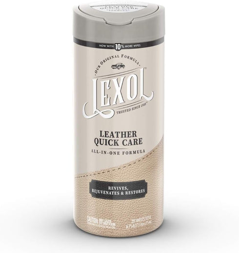 Lexol All Leather Quick Care All-in-One Formula, Best Leather Cleaner and Conditioner, for Use on Leather Apparel, Furniture, Auto Interiors, Shoe...