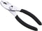 Edward Tools Slip Joint Pliers 6” - Heavy Duty Carbon Steel with Rubber Grip Handle - Fine Grip Teeth in front and Coarse teeth in back - Rust res...