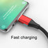 N. NETDOT Magnetic Charging Cable, Gen10 Nylon Braided 2-in-1 Magnetic Phone Charger Compatible with USB-C and Micro-USB Devices (1ft/3 pack red)...