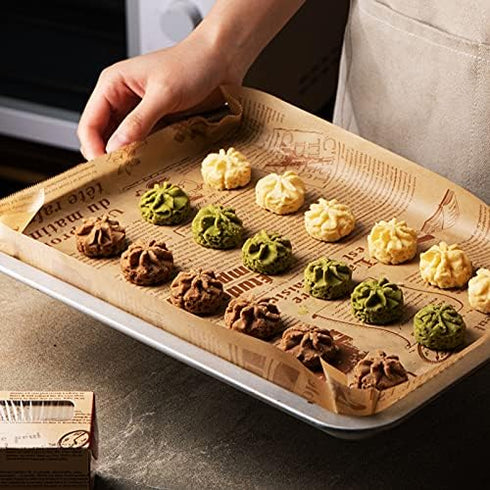 Baking Paper, High Temperature Resistant, Waterproof and Greaseproof, Non-Stick Baking Paper Roll for Cooking, Grilling, Steaming and Air Fryer, B...