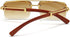 Gleyemor Mens Sunglasses Fashion Rimless Rectangle Sunglasses Square Frameless Sunglasses for Men...