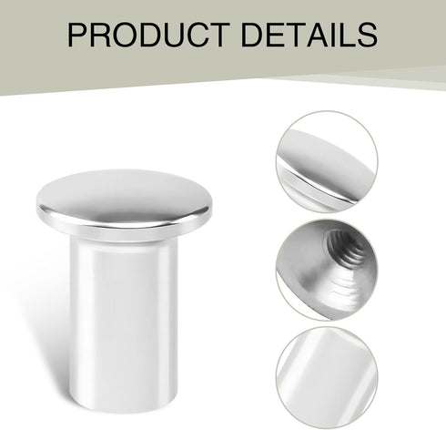 1 PC Car Emergency Brake Knob, Waterproof Metal Smooth Vehicle Turn Spin Button Accessories, Universal Automotive Button Handbrake Cover Replaceme...