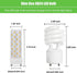 GU24 LED Light Bulb 4000K Neutral White High Brightness for Bathroom Ceiling Fan 13W 18W 23W T2 Spiral CFL Light Replacement, 120V 10W 2pcs(Not di...