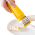 1 PCs Creative Stainless Steel Banana Chopper Fruit Cutter Cucumber Vegetable Peeler slicers Kitchen Tools, Yellow...
