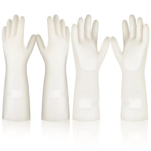2Pair, 15IN, kitchen dishwashing gloves and household cleaning gloves, reusable, durable, latex free(Large)...