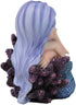 Ebros Under The Sea Blue Child Mermaid Sleeping On Coral Statue Enchansia Mergirl Decorative Figurine...