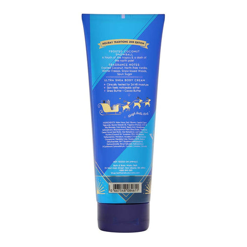 Bath & Body Works Frosted Coconut Snowball Ultra Shea Body Cream, 8 Ounce...