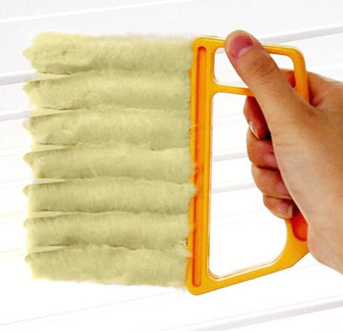 Blind Cleaner Brush , Blinds Dust Shutters , Mini Washable & Removable Window Air Conditioner Duster With 7 Slat Handheld Household Kitchen Cleani...