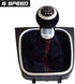 6 Speed Shift Knob Boot Cover Suede Leather for VW Golf 5 6 MK5 MK6 R32 GTI...