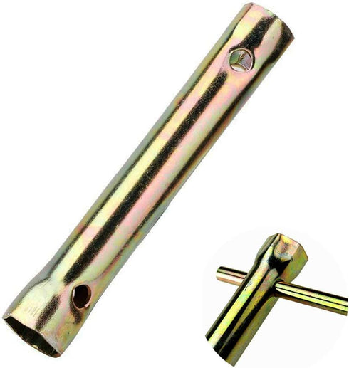 Pair of 16-18mm(5/8-45/64'') Double Ended 150mm(5-7/8") Length Motorcycle Ignition Spark Plug Spanner Deep Reach Socket Wrench Tool with TommyBar...