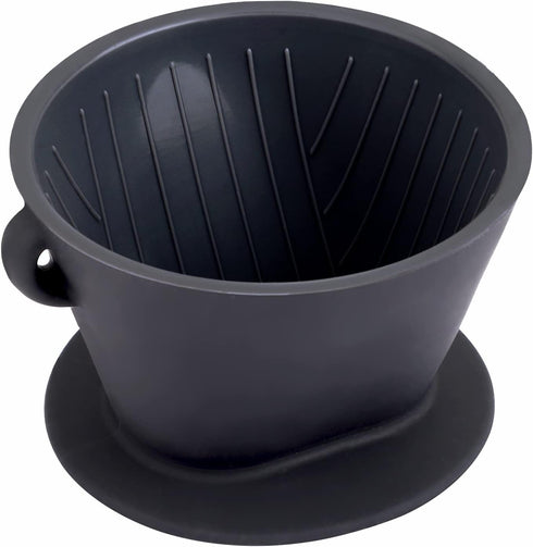 Segarty Silicone Pour Over Coffee Dripper, 1 Set Black Collapsible Coffee Maker Single Cup with Storage Pouch, Reusable Coffee Filter Cone Drip Ho...