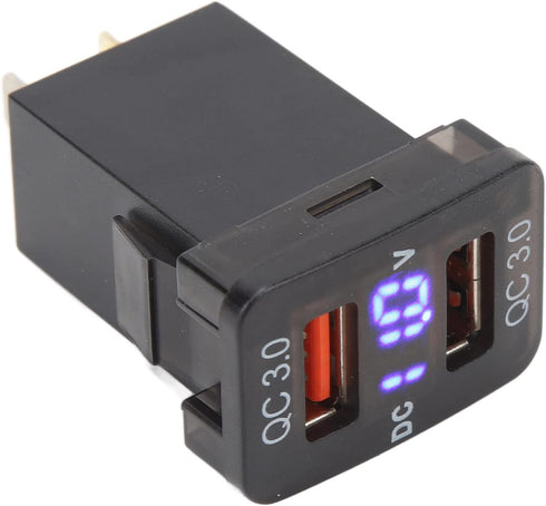 Fast Charge Dual USB Port Charger Socket with QC3.0 for FJ Cruiser Hilux Tacoma, Compatible with Mobile Phones, Tablets, GPS (1.3x0.88 Inch)......