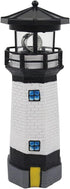 Solar Lighthouse Outdoor Solar Rotating LED Lighthouse Light Waterproof Lighthouse Statue Decorative LED Rotating Lamp for Garden Landscape Outsid...