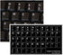 English US Non Transparent Keyboard Stickers Black Background 11x13mm...