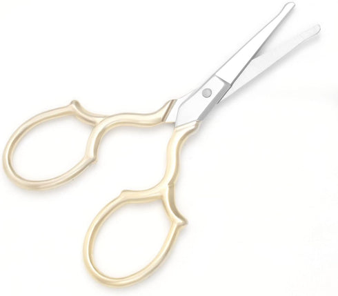 Embroidery Scissors - Stainless Steel Sharp Sewing Shears for DIY Craft, Art Work, Needlework, Cross Stitch (Gold Safety - 3.7 Inch)...