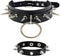 INENIMARTJ Gothic Spike Rivets Choker Necklace and Bracelet Set,Emo Choker Bracelet Set Punk Rock PU Leather Spike Collar Halloween Costume Cospla...